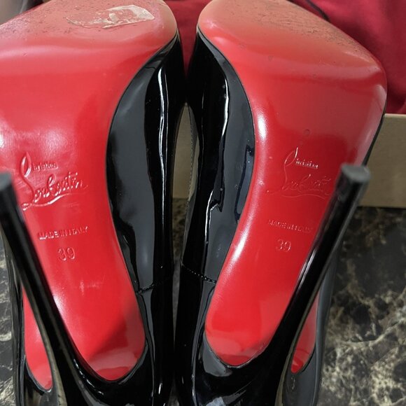 Christian Louboutin Black Leather Pumps - Picture 5 of 10